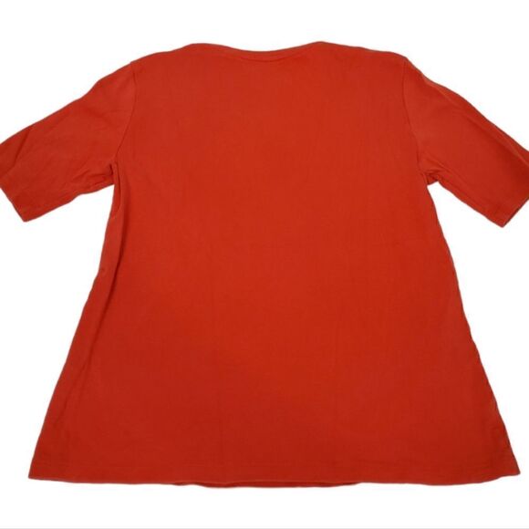 Chico's True Color T-Shirt 0 (XS) Burnt Orange - Picture 2 of 5